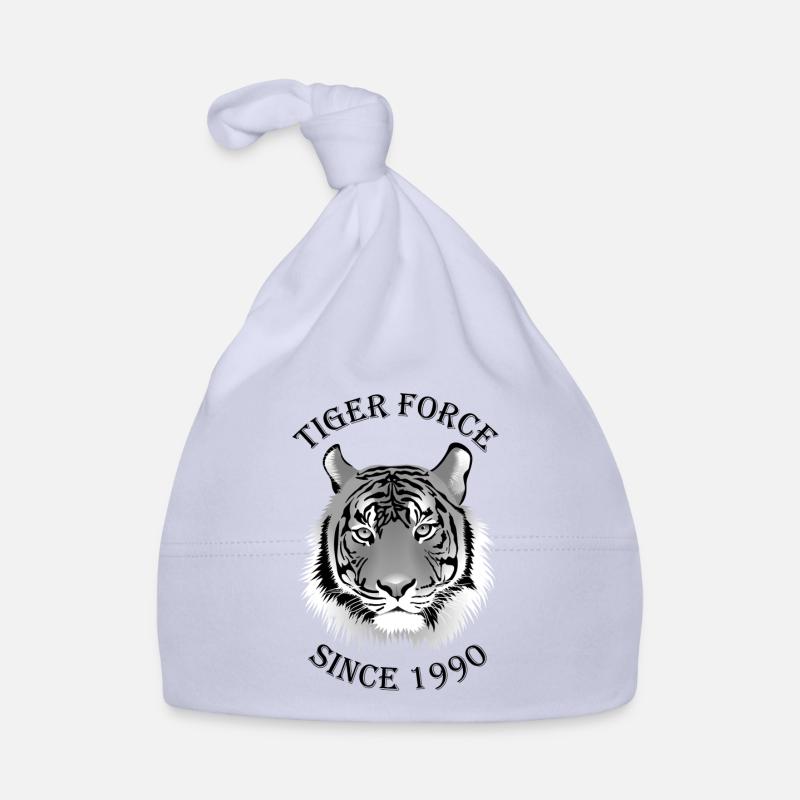 Force de tigre - Bonnet bio Bébé - ciel