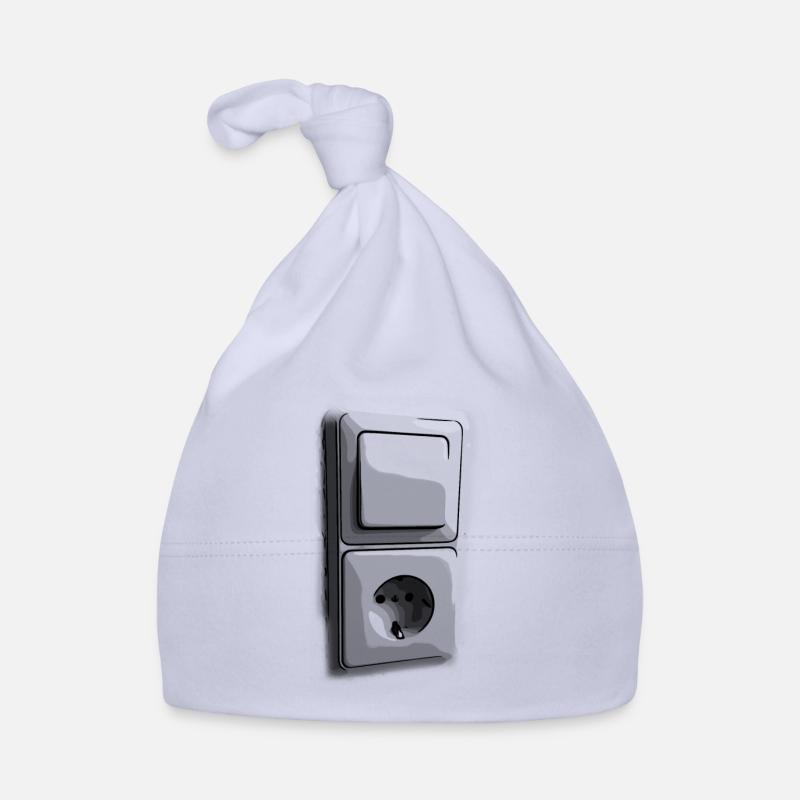 Retro light switch socket transparent Organic Baby Cap