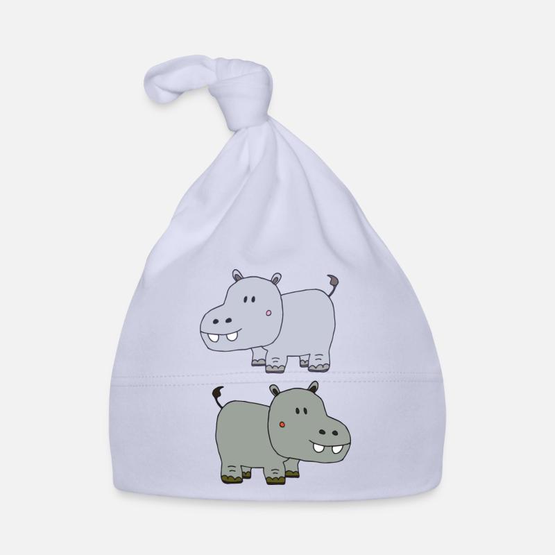 Hippopotames Double 2 Bonnet bio Bébé