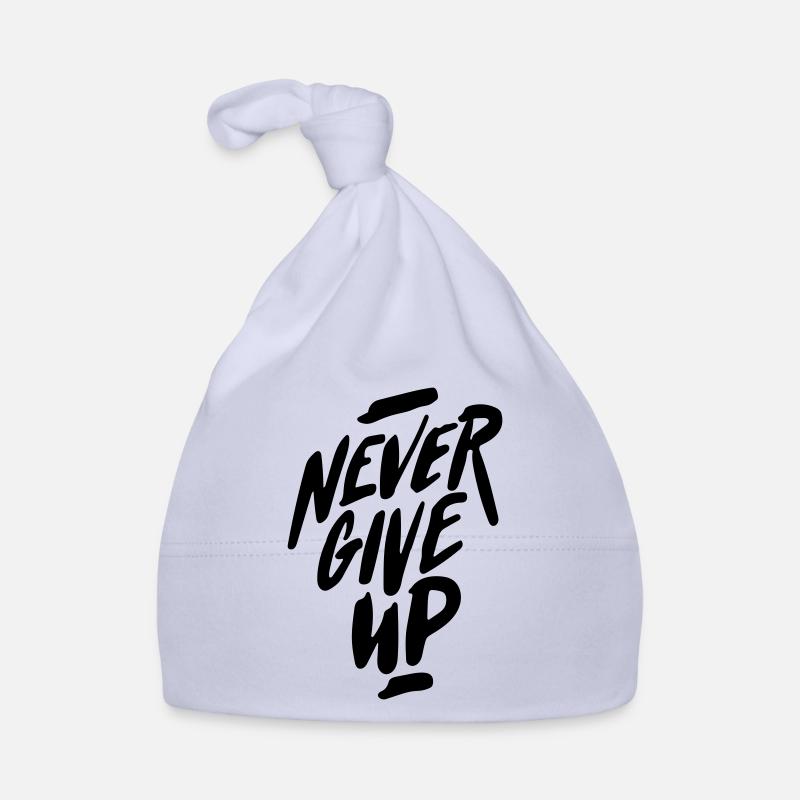 never give up Organic Baby Cap