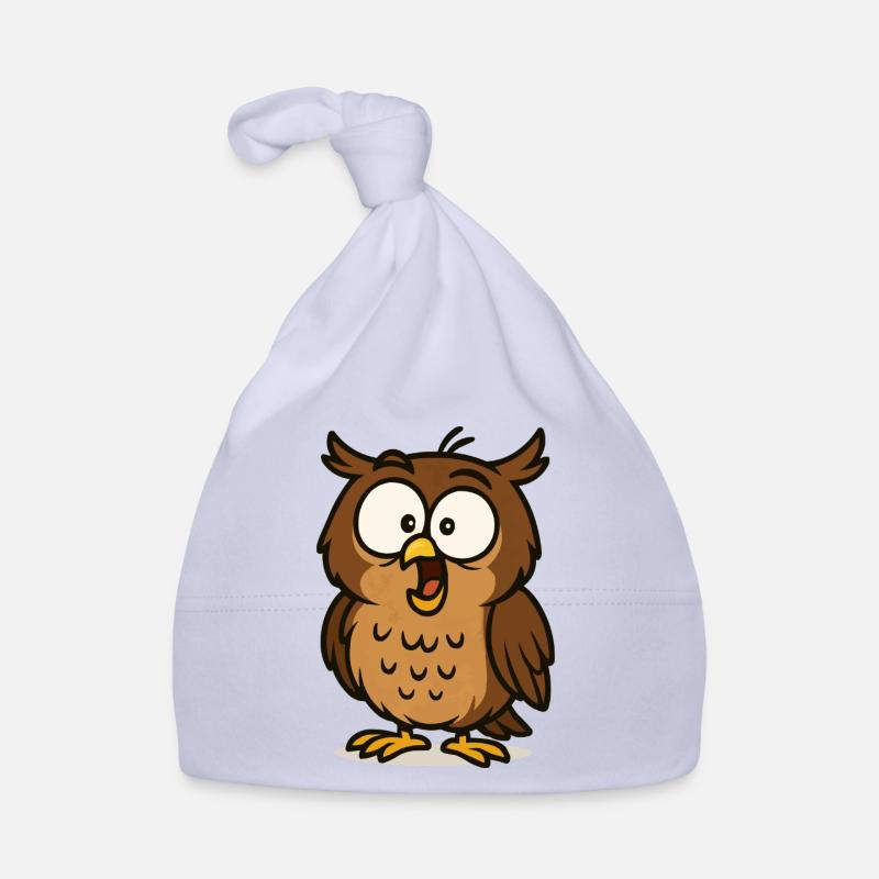 eule comic Baby Bio-Mütze