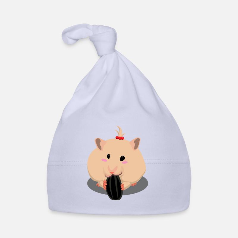 Mignon hamster brun clair manger Bonnet bio Bébé