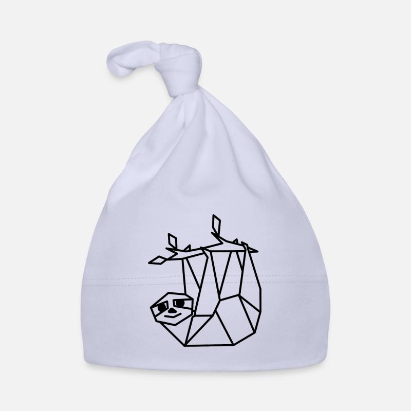 Faultier Geometrisch Lustig Baby Bio-Mütze