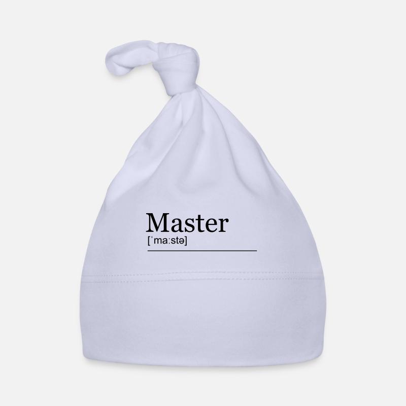 Master Studium Lautschrift - Baby Bio-Mütze - Sky