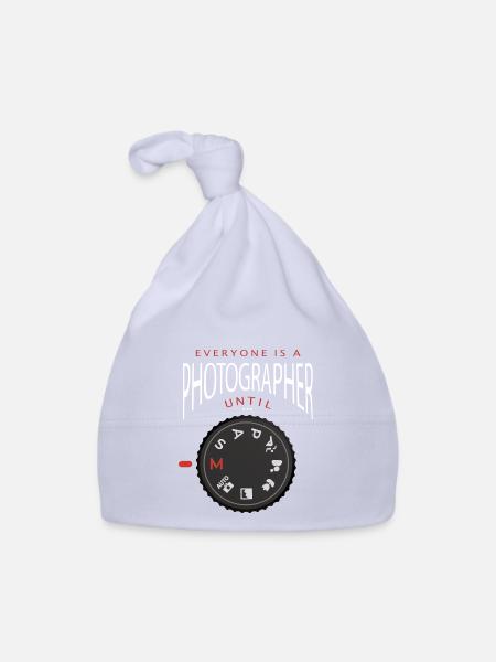 Everyone is a photographer until ... - Organic Baby Cap - sky - Front