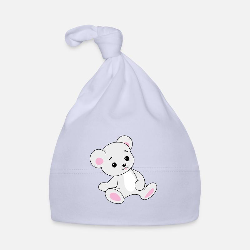 Cute cartoon bear Organic Baby Cap