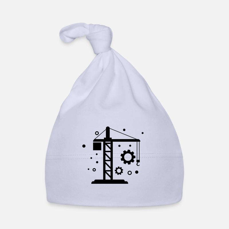 Crane - Construction Site Container Handling Logistics Organic Baby Cap