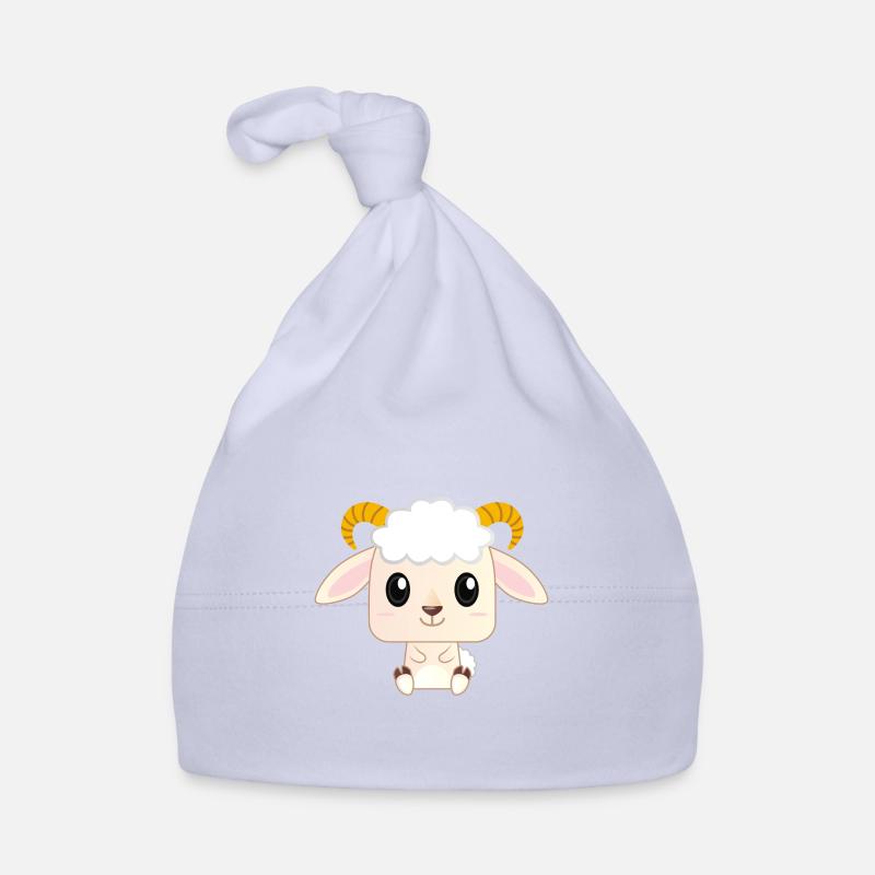 Dessin animé mignon bébé chèvre Bonnet bio Bébé