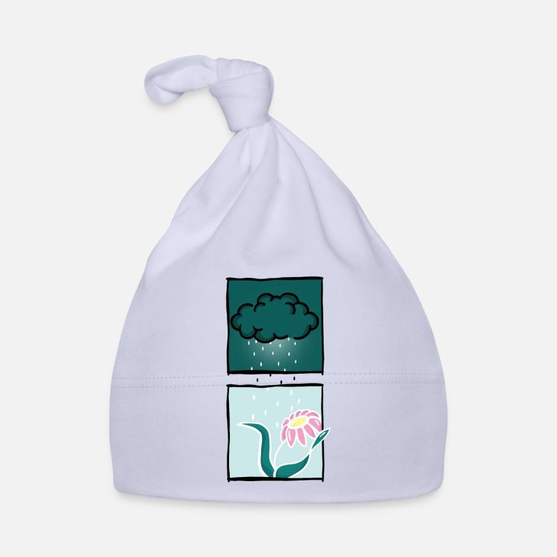 Nature - rain - cloud Organic Baby Cap