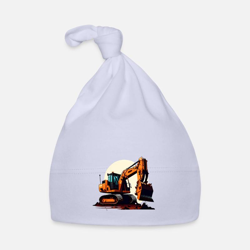 Bagger| Schaufelbagger | Retro Baby Bio-Mütze