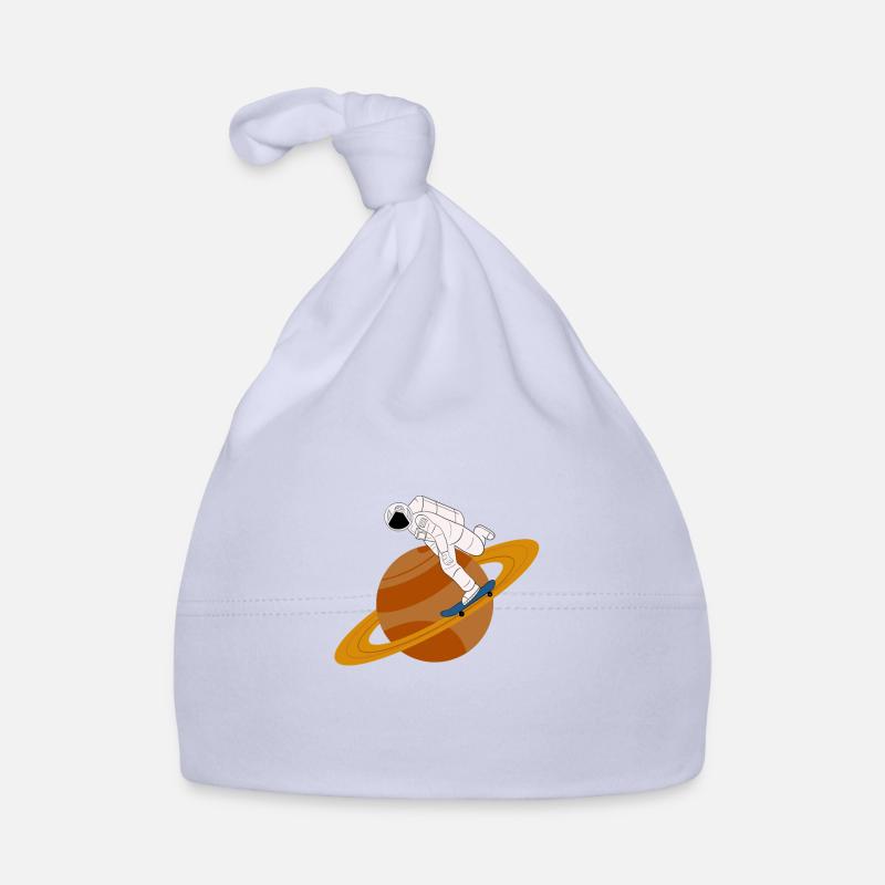 Astronaute Skateboard Saturne Anneaux Space Gift Bonnet bio Bébé