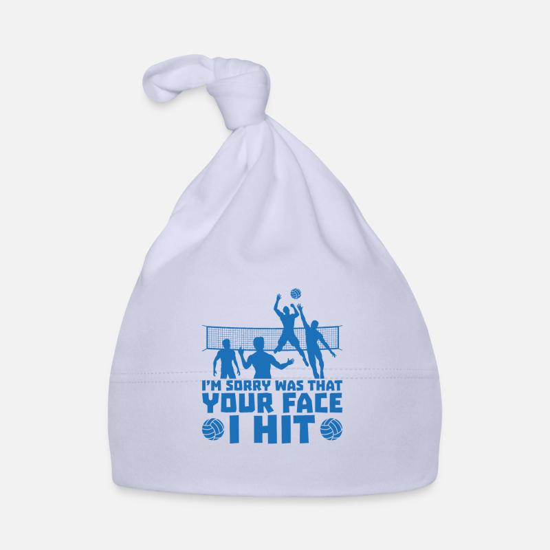 Your face i hit volleyball player ball gift Organic Baby Cap