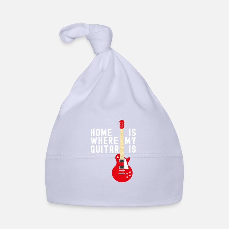 La maison est là où se trouve ma guitare, Conception de guitare, Guitari - Bonnet bio Bébé - ciel