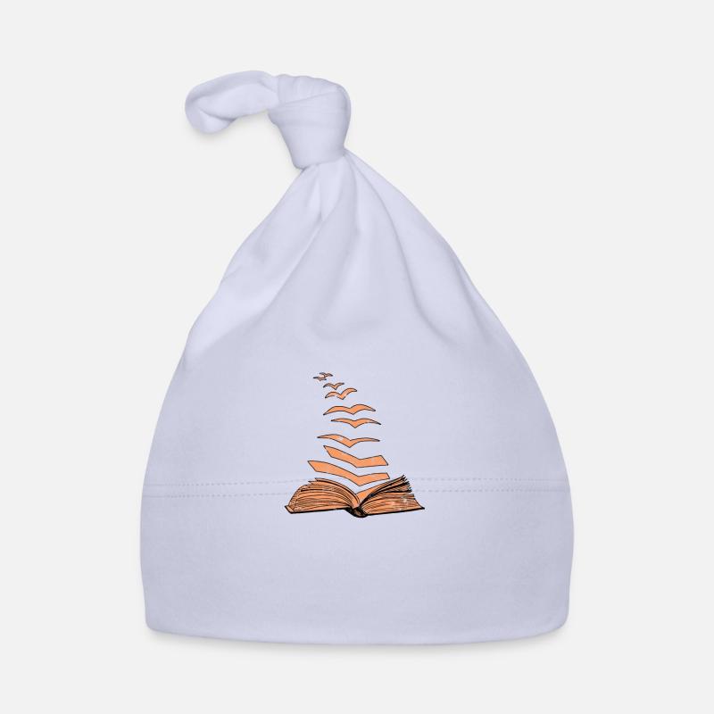 bibliothèque bibliothèque professeur livre cadeaux - Bonnet bio Bébé - ciel
