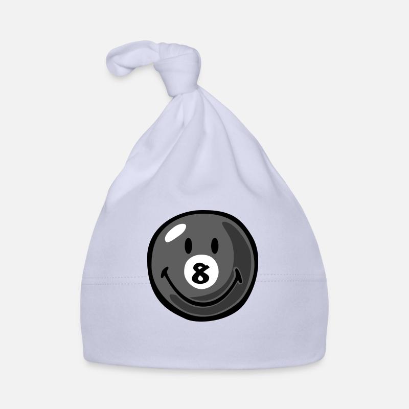 Smiley Pool Ball 8 Baby Bio-Mütze