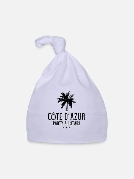 cote d azur party allstars - Baby Bio-Mütze - Sky - Vorne