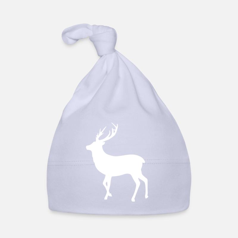 Reh mit Geweih Baby Bio-Mütze