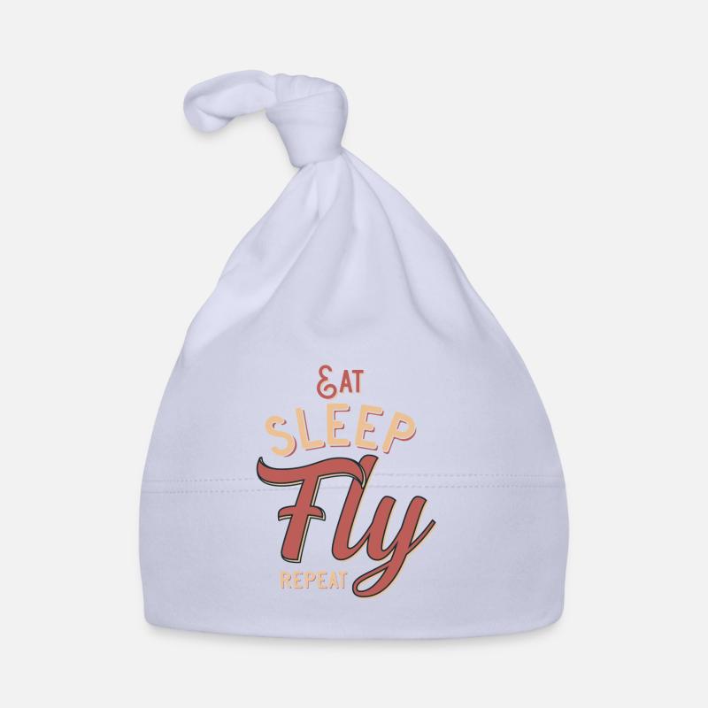 Eat sleep fly repeat Bonnet bio Bébé