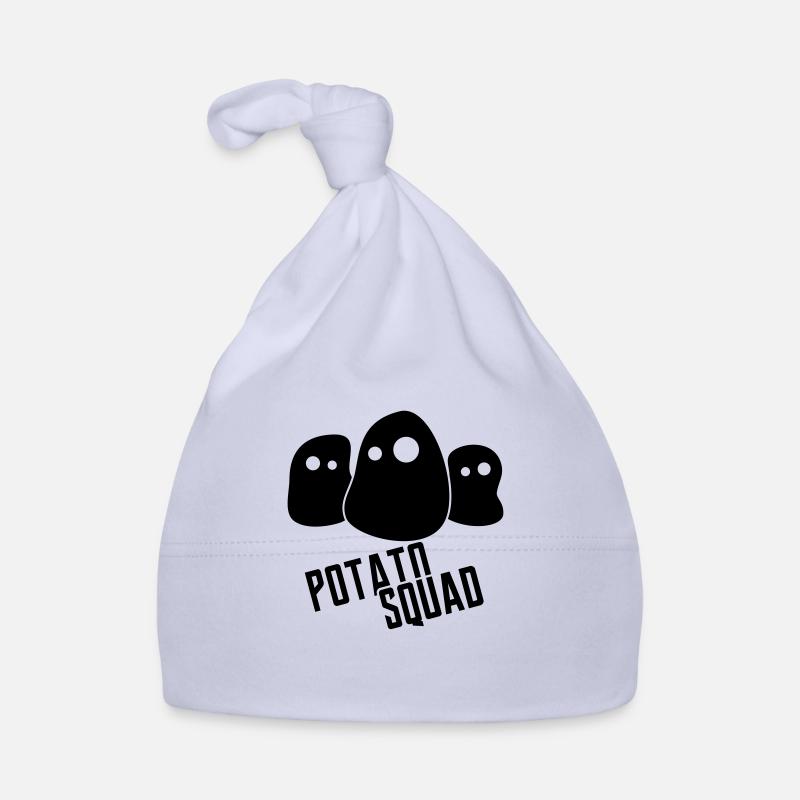 PotatoSquad Logo - Bonnet bio Bébé - ciel