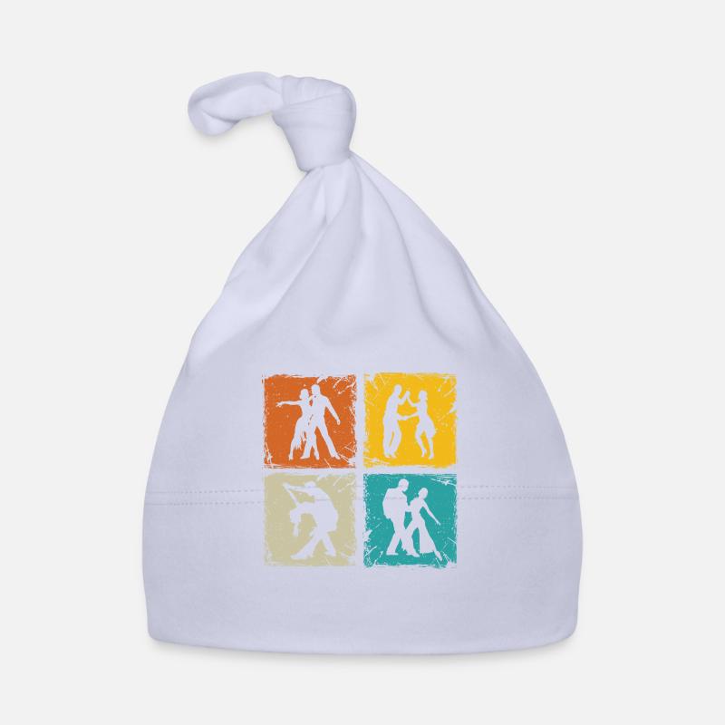 Salsa Tänzer retro Quadrate Salsa Tänzer Geschenk Baby Bio-Mütze