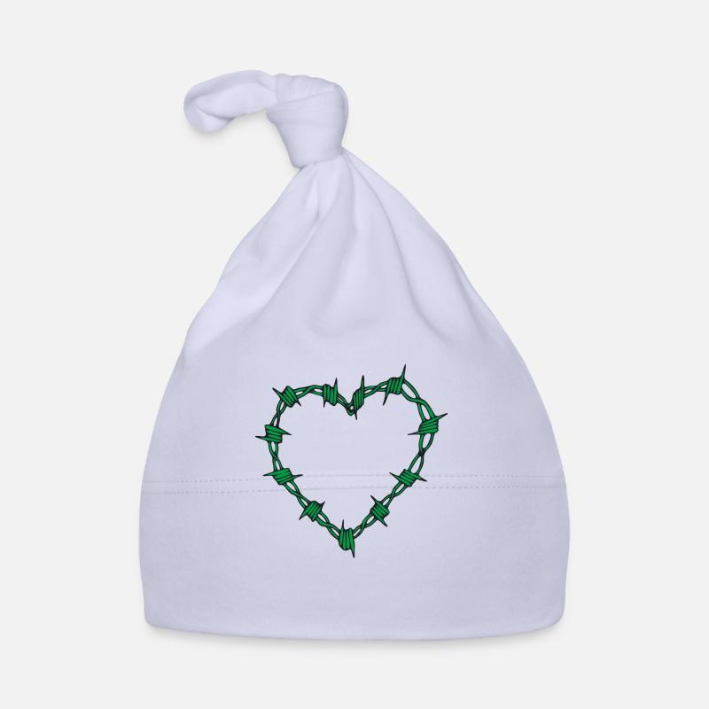 Stacheldraht Herz Baby Bio-Mütze