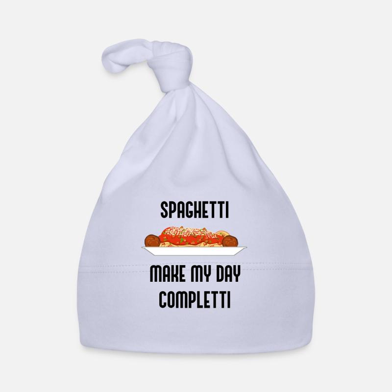 Spaghetti machen alles Completti Ironic Quote Baby Bio-Mütze