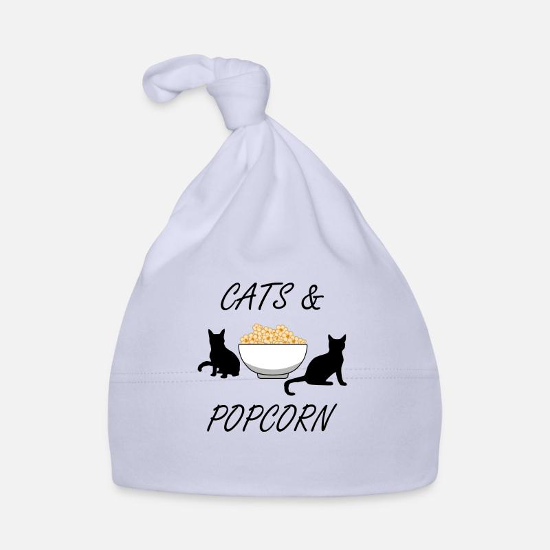 Popcorn und Katzen Cute Kitty Pop Corn Essen Baby Bio-Mütze