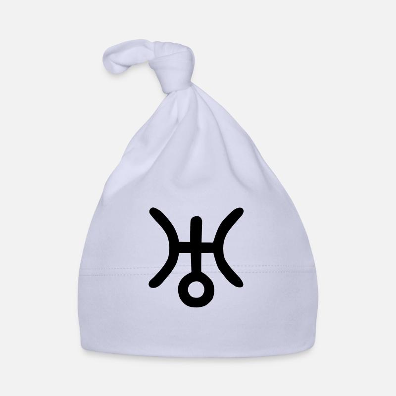 Astrologisches Symbol Uranus Baby Bio-Mütze