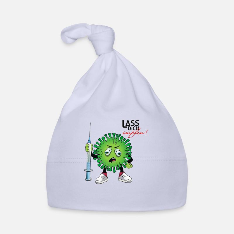 Lass dich impfen Baby Bio-Mütze