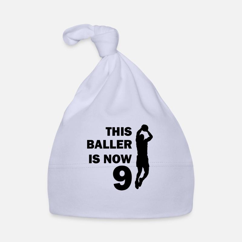 Basket-ball - Bonnet bio Bébé - ciel