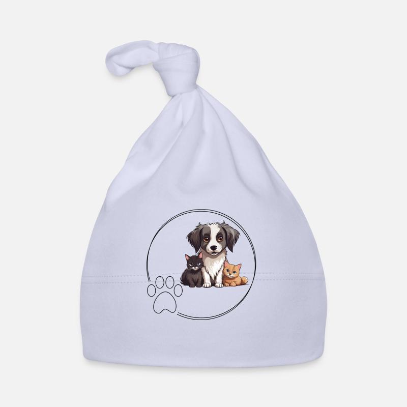 Les chiens et les chats adorent Bonnet bio Bébé