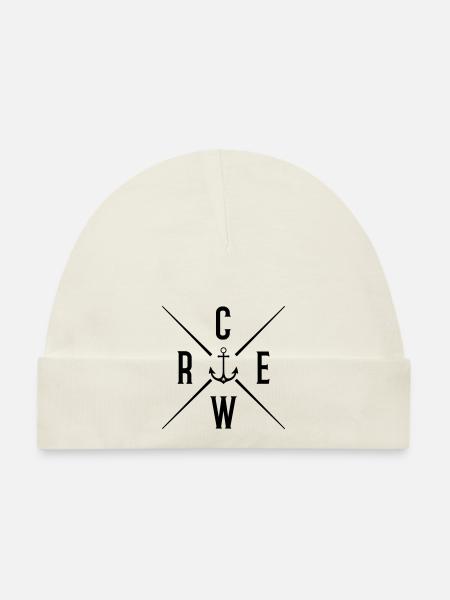 crew - Baby Bio-Mütze - Sky - Vorne