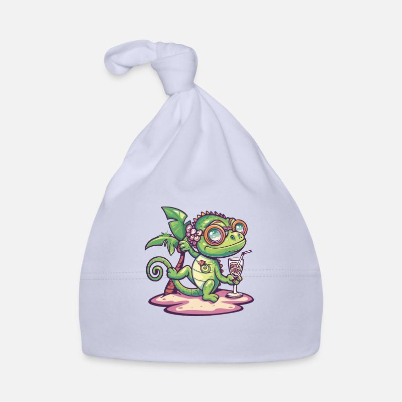 Chameleon Summer Vacation Organic Baby Cap
