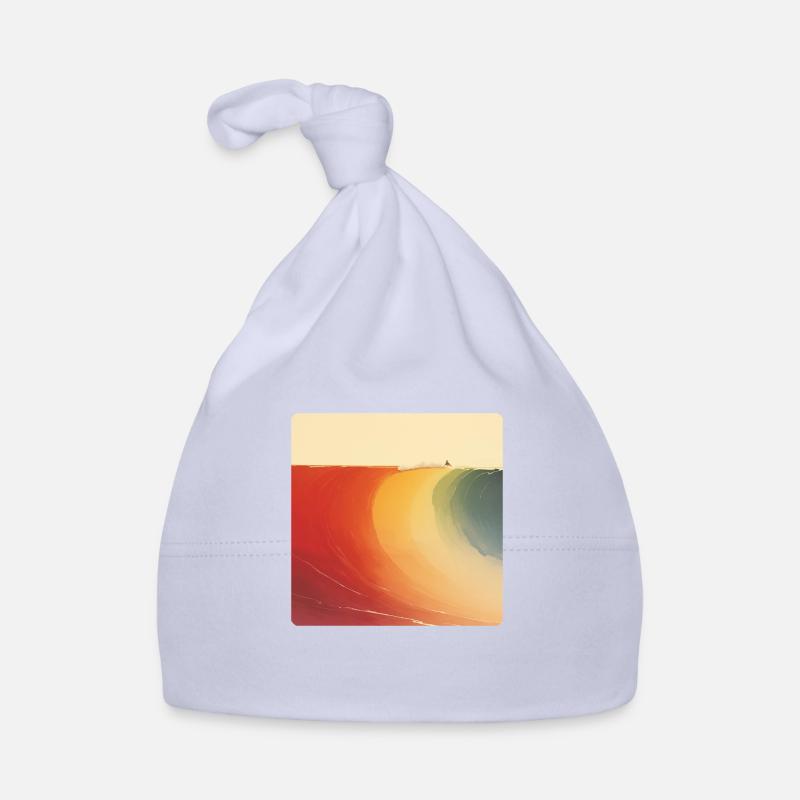 Die perfekte Welle auf deinem Shirt. Baby Bio-Mütze