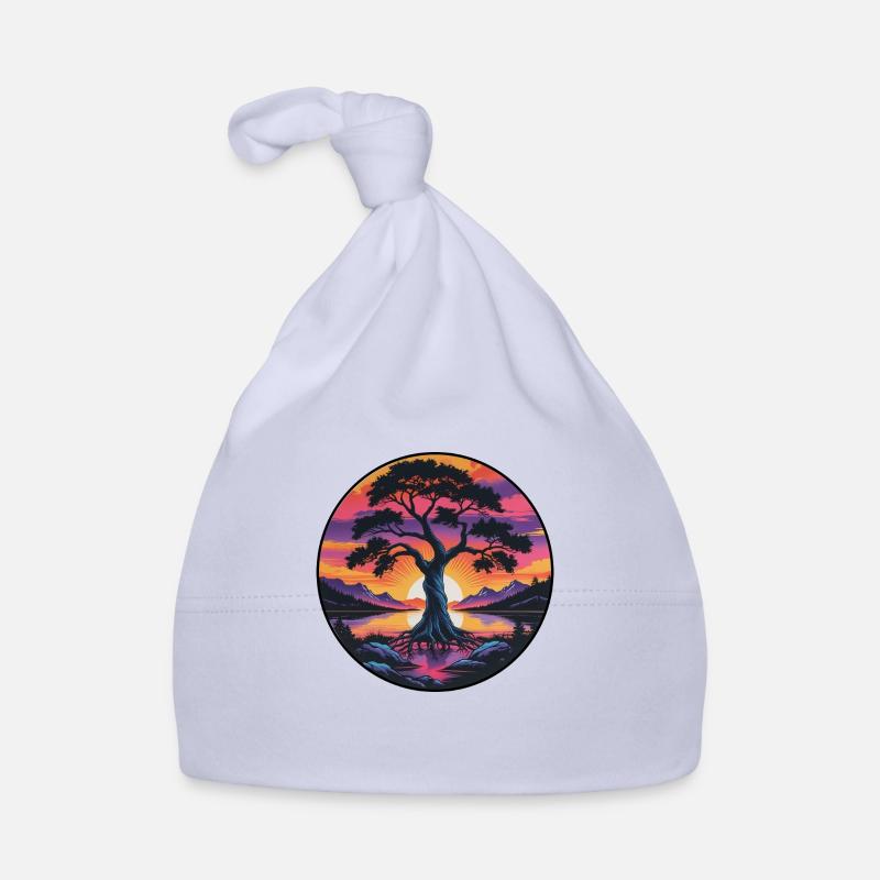 Arbre de l’âme - Bonnet bio Bébé - ciel