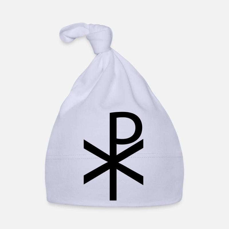 christ monogram Organic Baby Cap