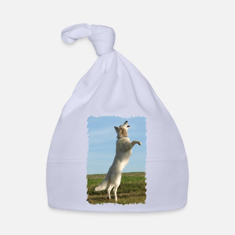 l’ange blanc vole - Bonnet bio Bébé - ciel