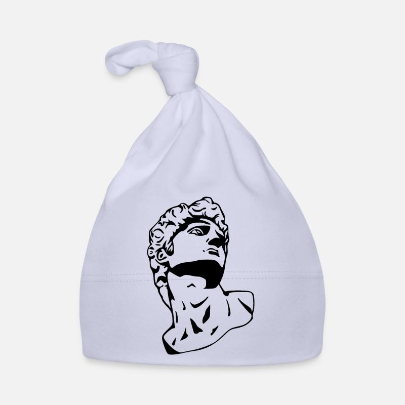 David sculpture/statue white Organic Baby Cap
