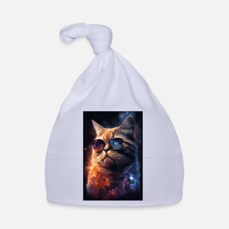 Cat Space Galaxy Space Cool Lunettes de soleil Bonnet bio Bébé
