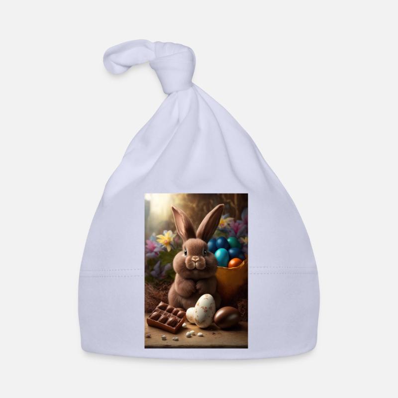 Easter Happy Easter Easter Eggs Chocolate Sweet Organic Baby Cap