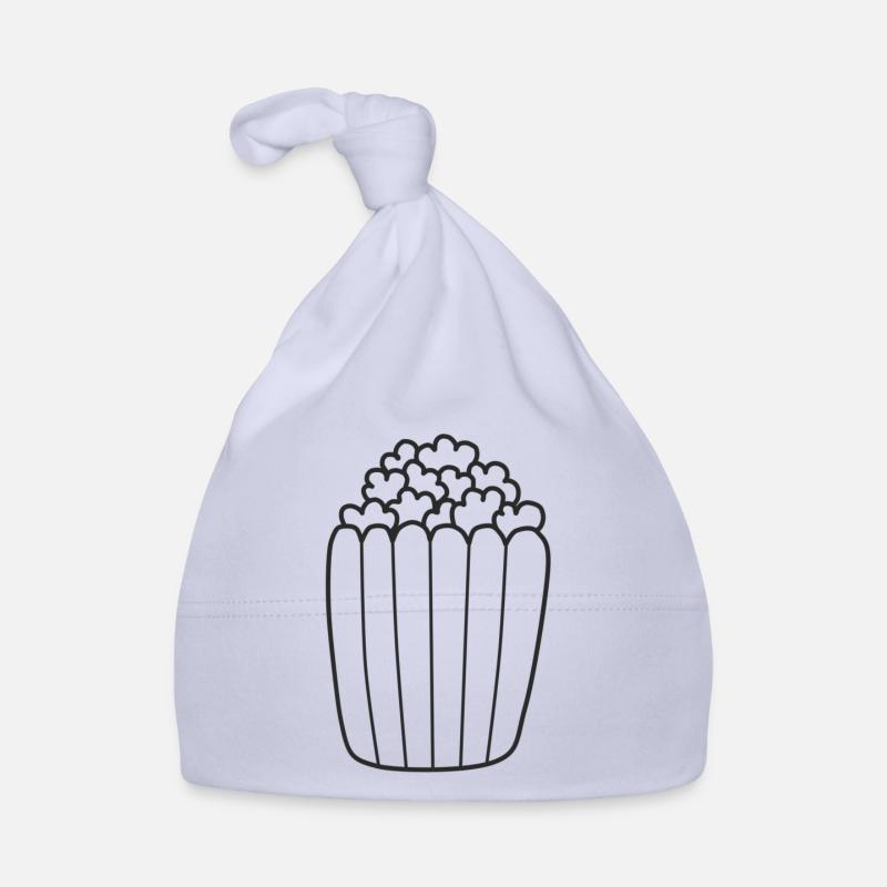Pop-corn - Bonnet bio Bébé - ciel