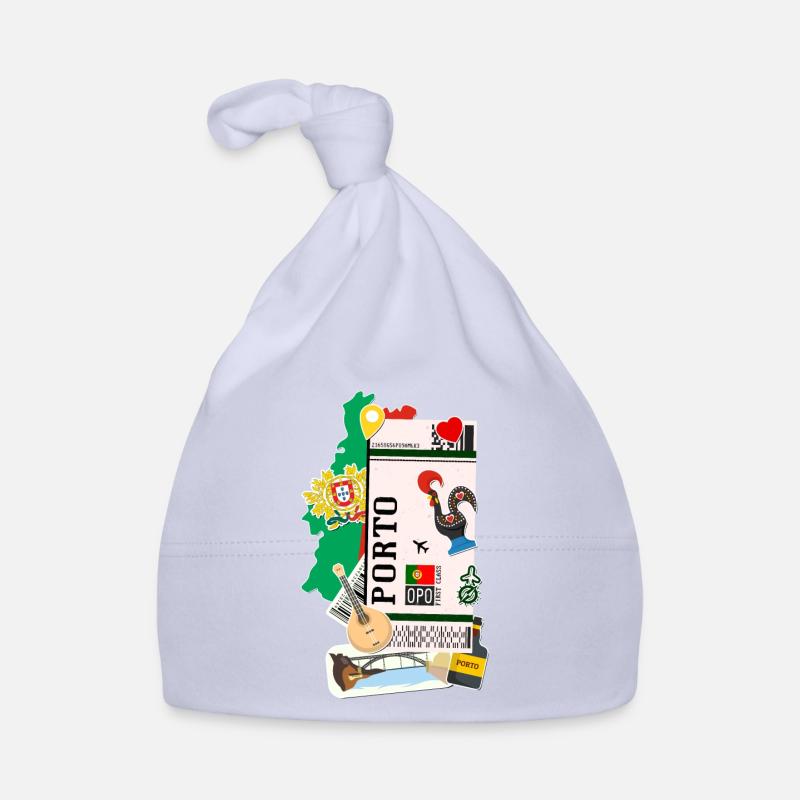 Plane ticket - boarding pass - boarding pass - Porto Organic Baby Cap