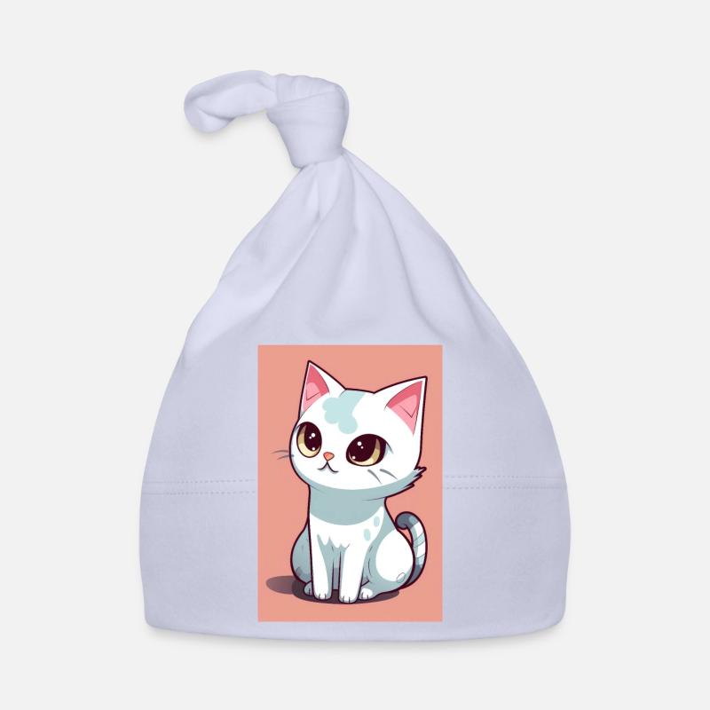 Drôle de chat mignon Bonnet bio Bébé