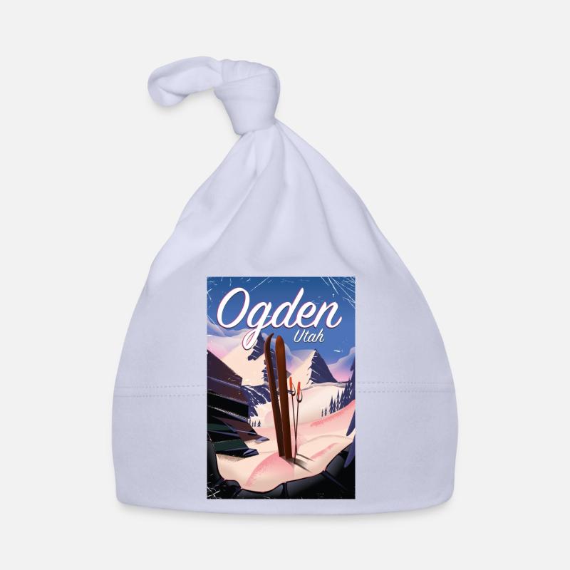 Affiche de ski Ogden Utah Bonnet bio Bébé