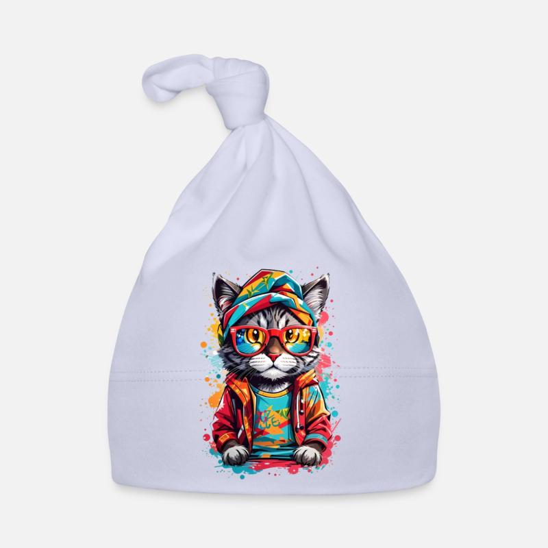Coole Katze Baby Bio-Mütze