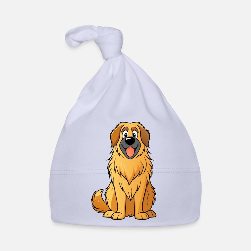 Sanfter Leonberger: Digitaler Kunstdruck Baby Bio-Mütze