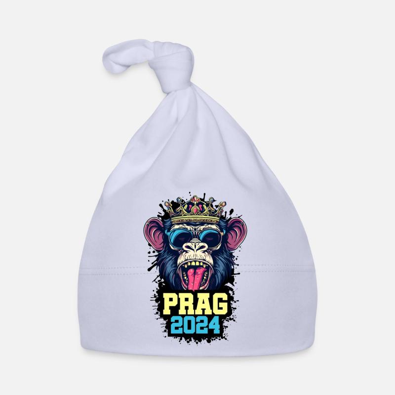 Prag 2024 Affe Baby Bio-Mütze