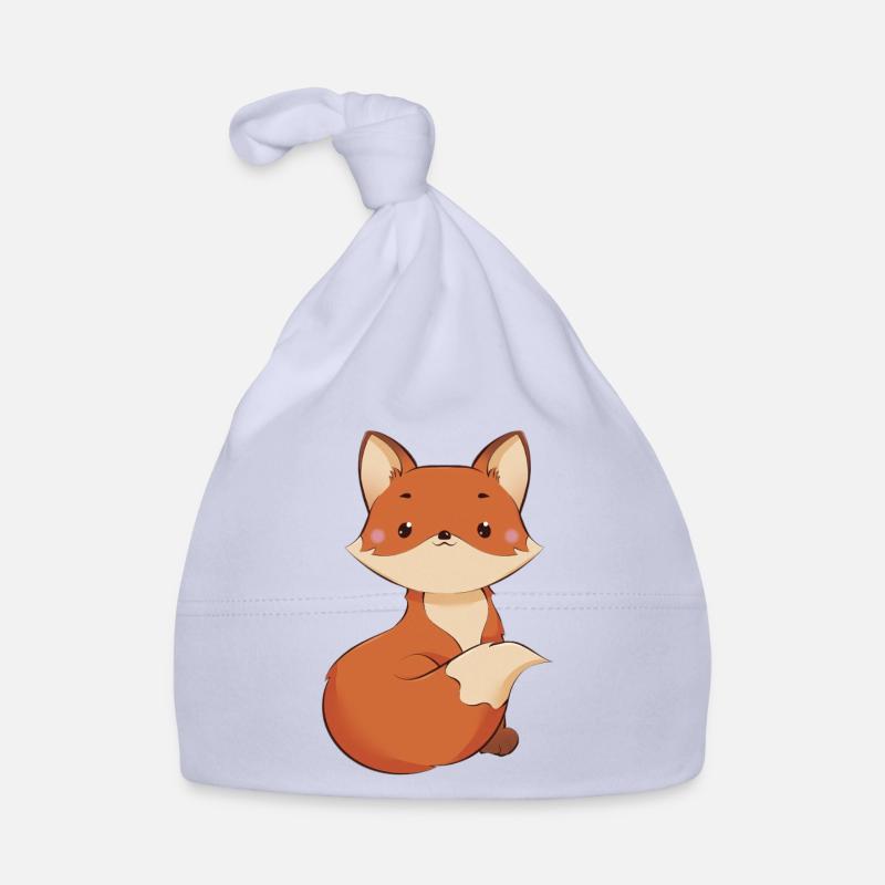 Renard - Bonnet bio Bébé - ciel