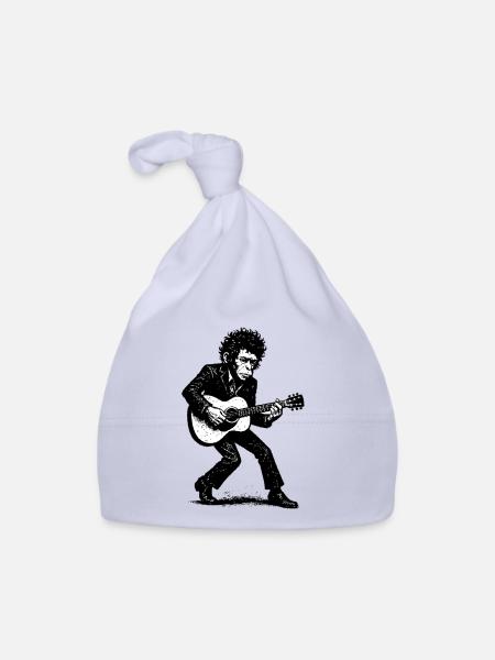 Singer Songwriter | The Monkey Dancer - Organic Baby Cap - sky - Front