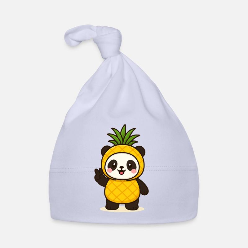 Fruchtig süß und tierisch cool Ananaspanda Baby Bio-Mütze